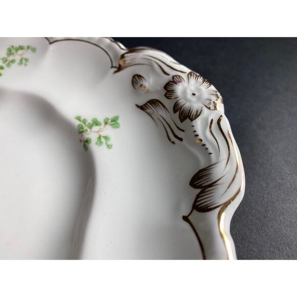 Antique John Maddock and Sons Shamrock Platter|Late 1800s Royal Vitreous England - Picture 3 of 6